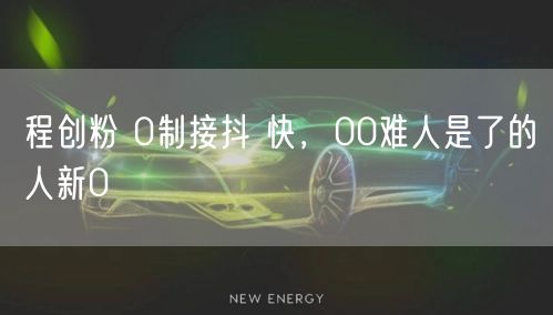 程创粉 0制接抖 快，00难人是了的人新0