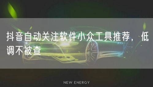抖音自动关注软件小众工具推荐，低调不被查