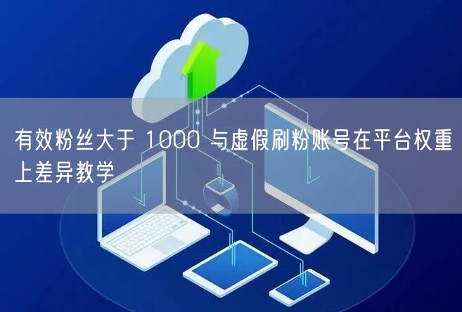 有效粉丝大于 1000 与虚假刷粉账号在平台权重上差异教学