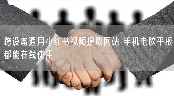 跨设备通用小红书视频提取网站 手机电脑平板都能在线使用