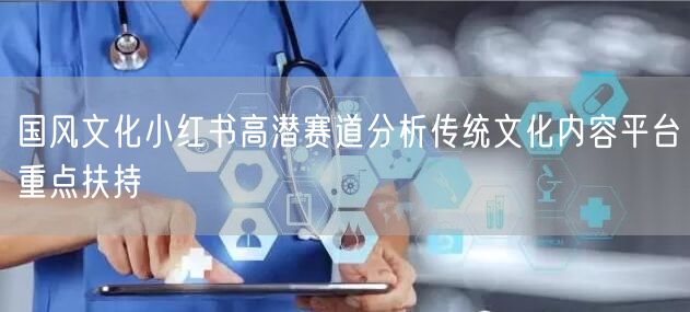 国风文化小红书高潜赛道分析传统文化内容平台重点扶持