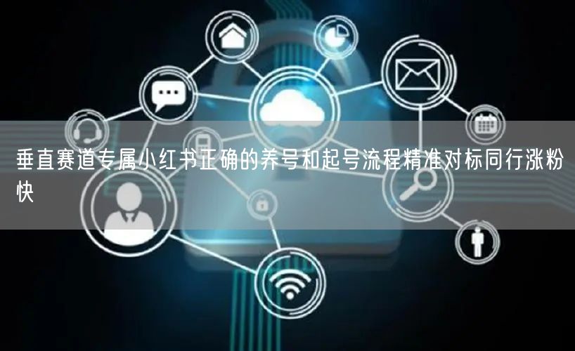 垂直赛道专属小红书正确的养号和起号流程精准对标同行涨粉快