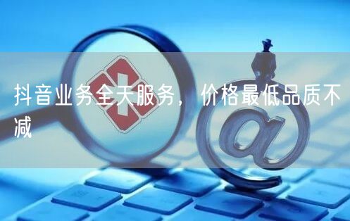 抖音业务全天服务，价格最低品质不减