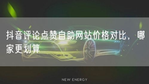 抖音评论点赞自助网站价格对比，哪家更划算