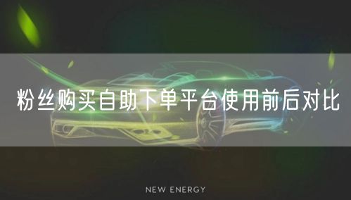 粉丝购买自助下单平台使用前后对比