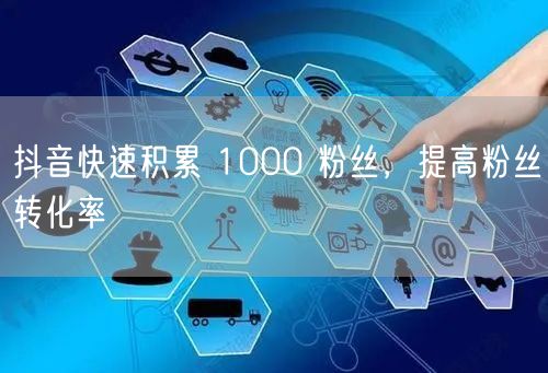 抖音快速积累 1000 粉丝，提高粉丝转化率