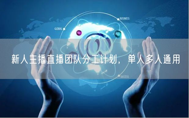 新人主播直播团队分工计划，单人多人通用