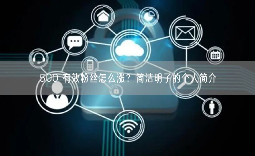 500 有效粉丝怎么涨？简洁明了的个人简介