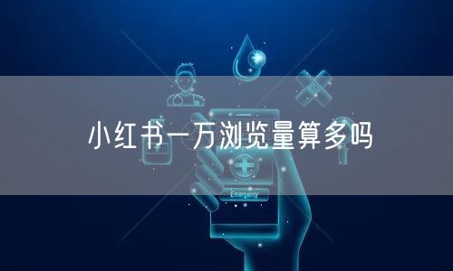 小红书一万浏览量算多吗