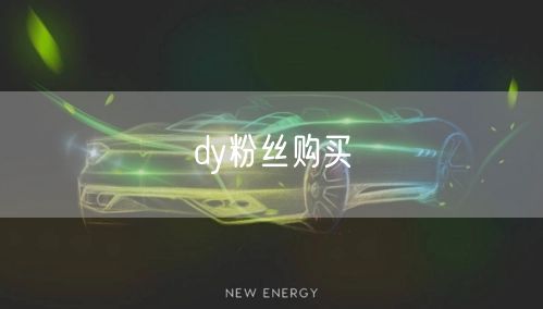 dy粉丝购买