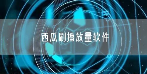 西瓜刷播放量软件
