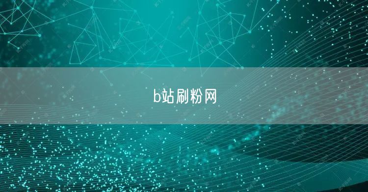 b站刷粉网
