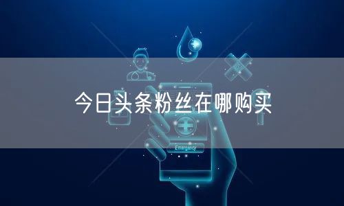 今日头条粉丝在哪购买