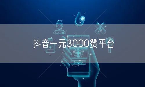 抖音一元3000赞平台