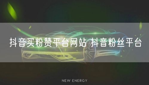 抖音买粉赞平台网站 抖音粉丝平台